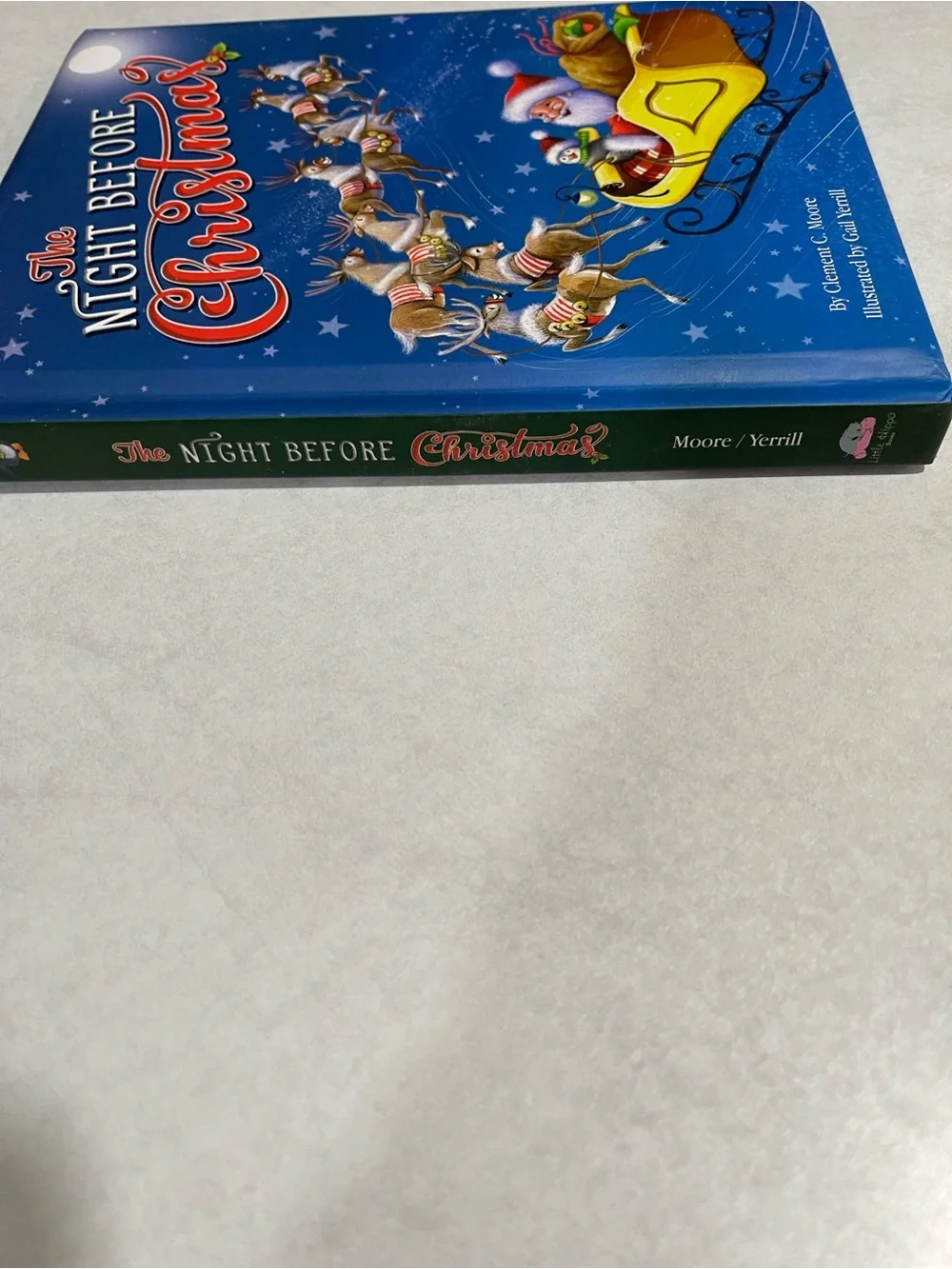 The Night Before Christmas Hardcover Book - Blue
